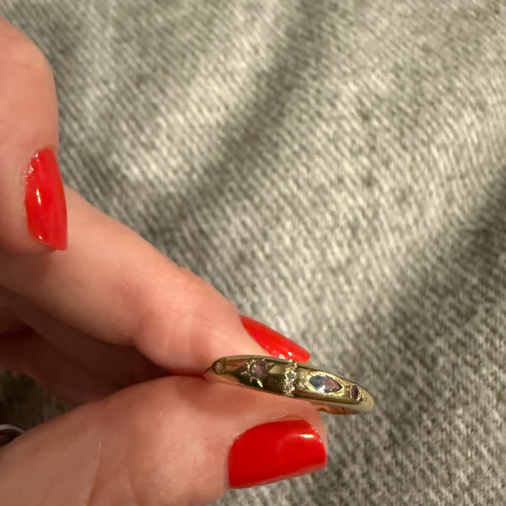 Gold Ring with Gemstones